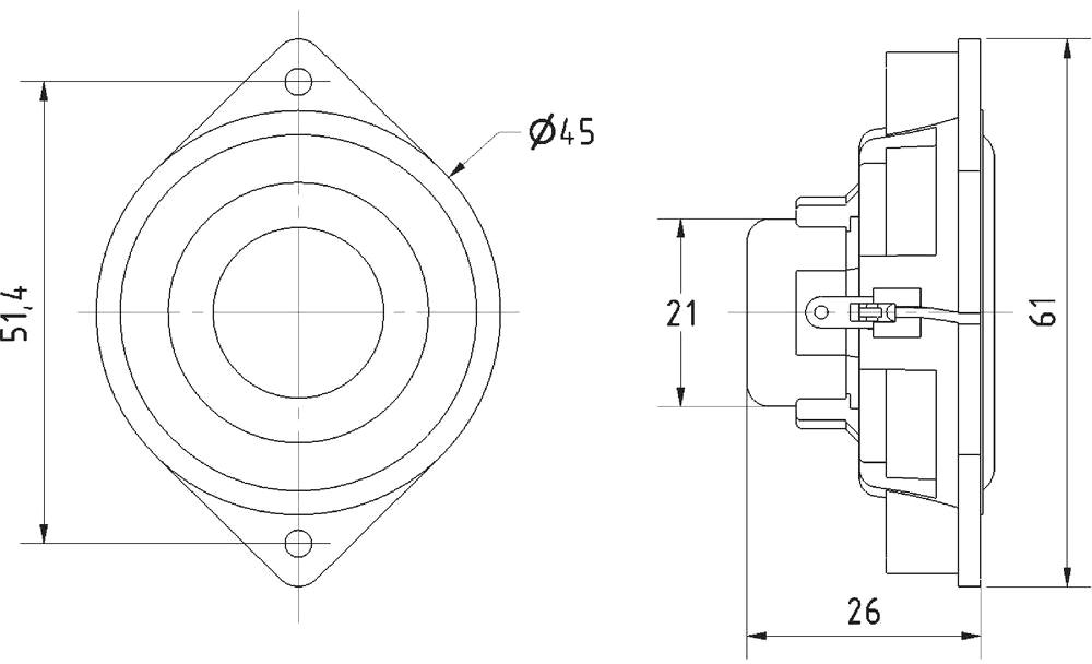 רמקול VISATON BF 45